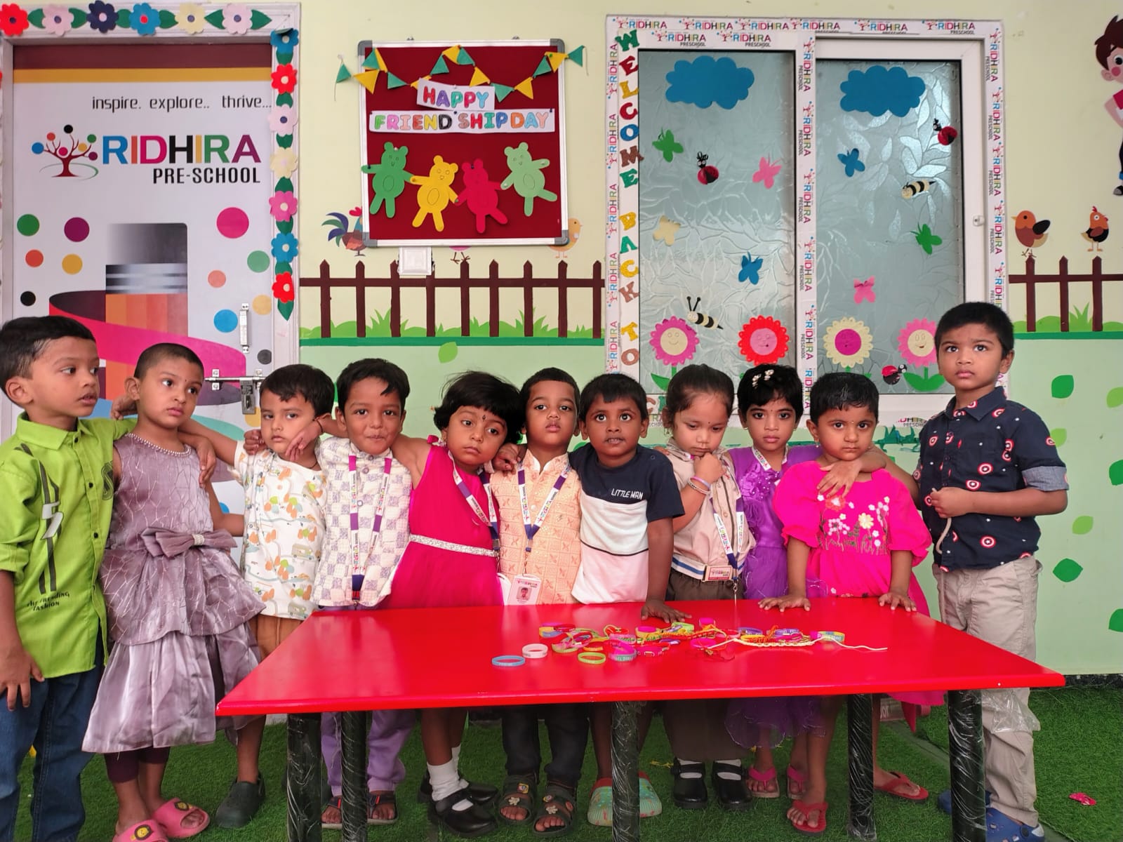 Children learning in Ridhira Preschool